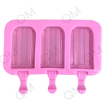 Форма для мороженого «Эскимо макси», 19,514,52,5 см, 3 ячейки (8,24,6 см), цвет МИКС