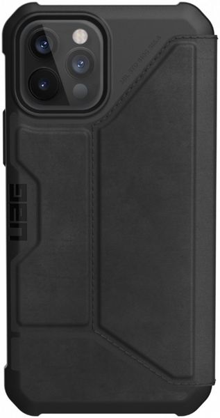 Чехол-книжка Uag Metropolis кожа для iPhone 12 Pro Max 6.7" черный (Black) 112366118340