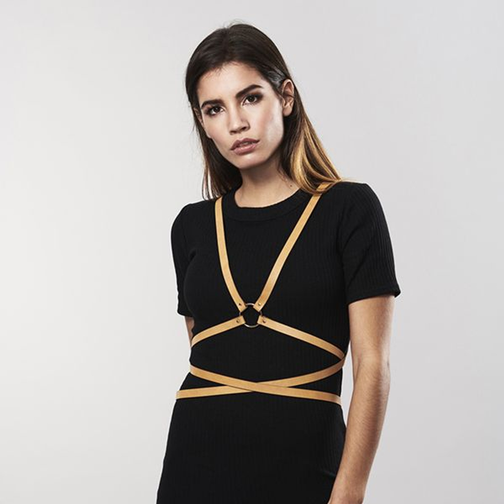 Коричневая портупея MAZE Multi-Way Body Harness (Цвет: коричневый)