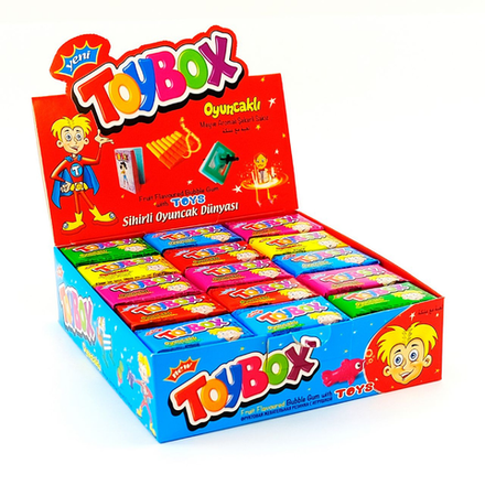 Жевательная резинка TOYBOX с игрушкой и вкладышем 5 гр