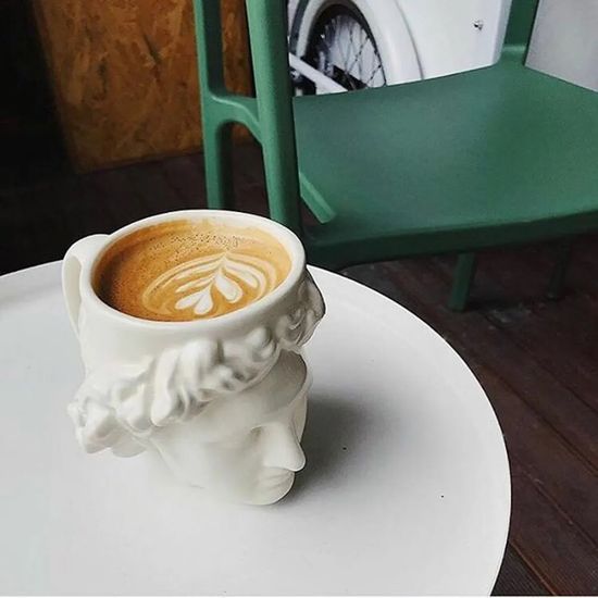 3D Кружка "Давид", белая, 550 мл