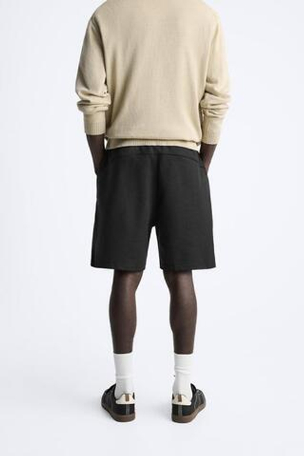 ZARA ШОРТЫ ДЖОГГЕРЫ, ЧЕРНЫЙ