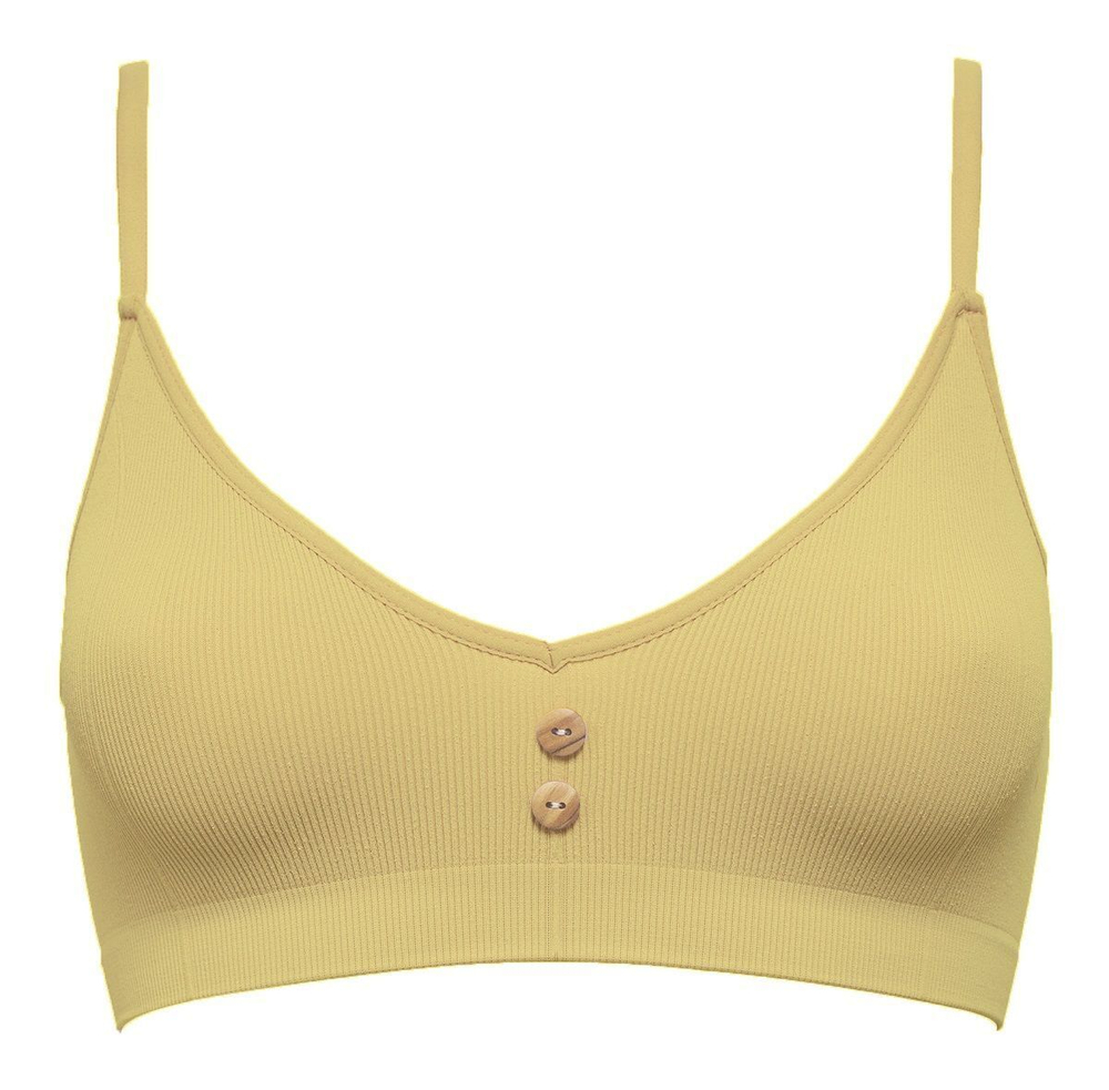 Эко-бюстгальтер в мелкий рубчик Eco-wear (Размер: M-L) (Цвет: бордовый)