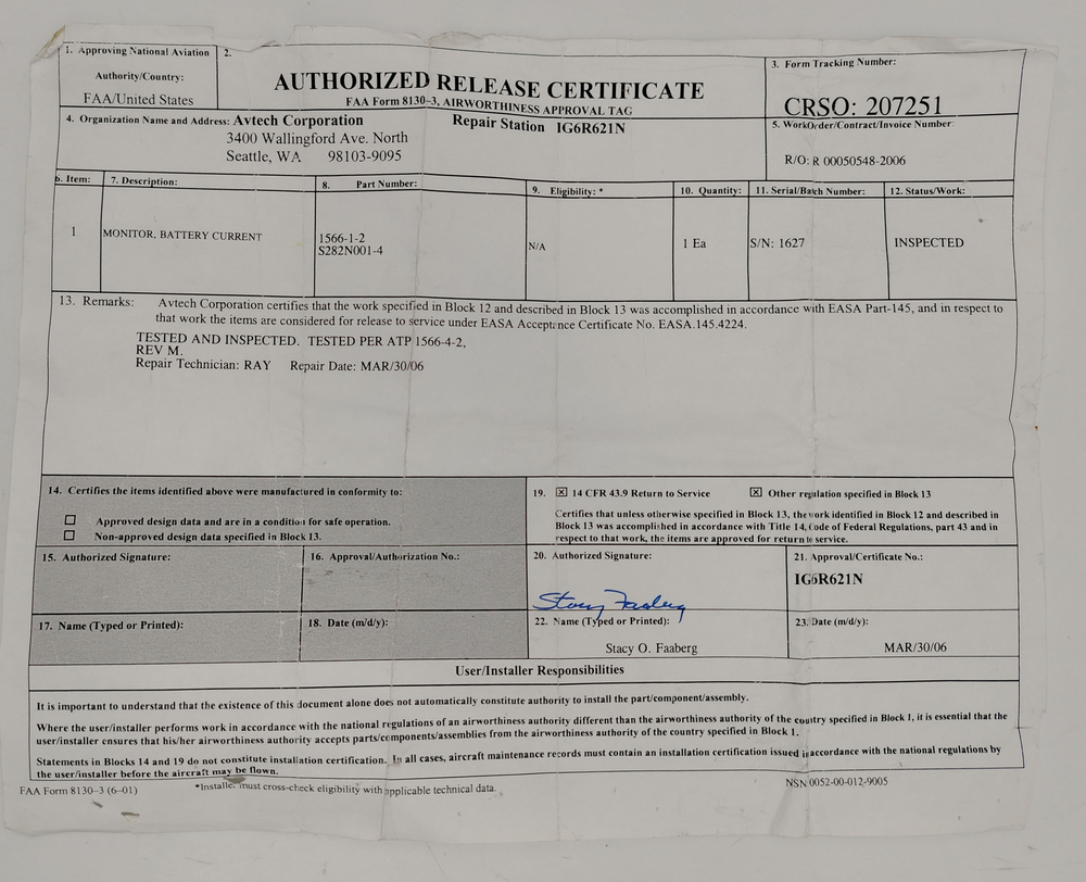 Датчик зарядки аккумулятора 1566-1-2