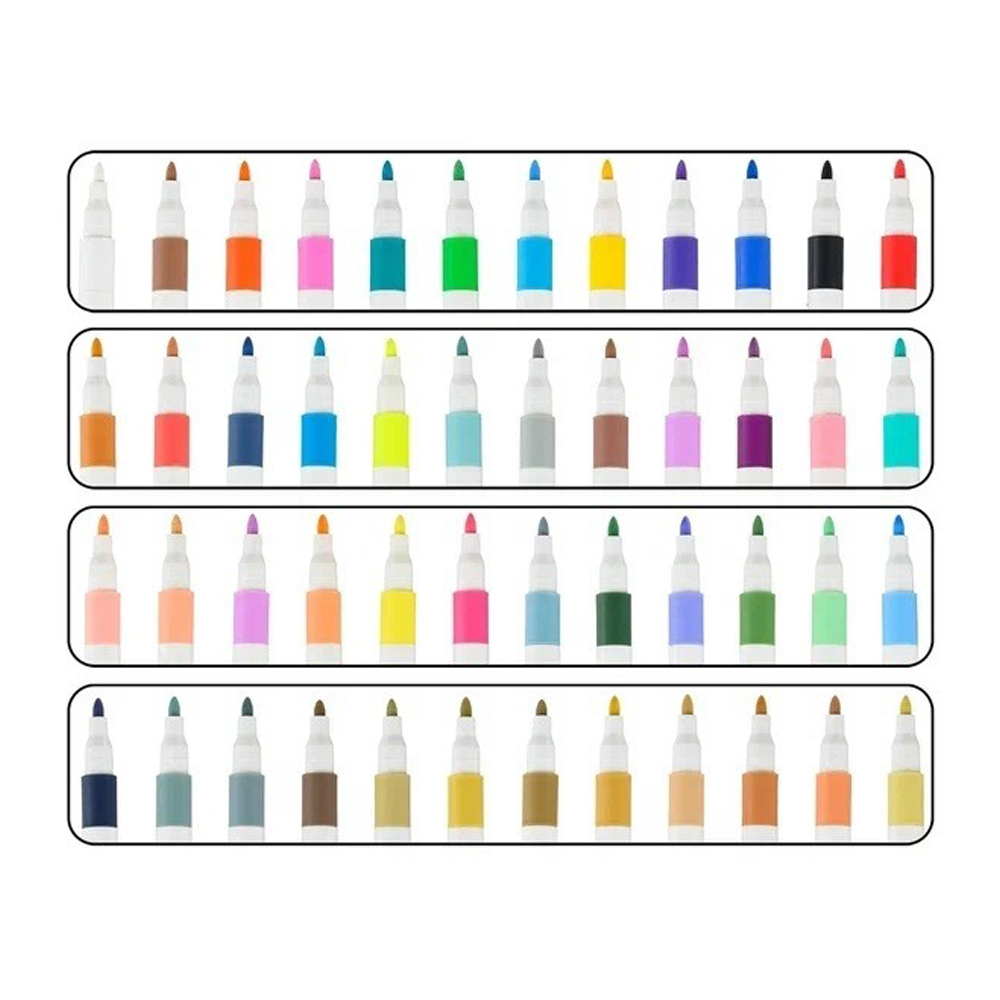 Маркер для скетчинга Basir, акриловый, серия "Котики" на водной основе, 48 цветов