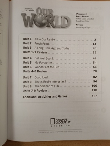 Our World 4: Workbook with Audio CD