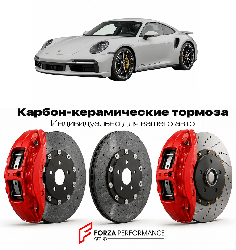 Карбон-керамическая тормозная система для Porsche 911 Turbo 992 2020-2026 Порше
