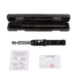 WDK-NS05025 Динамометрический ключ 5-25 Нм, реверсивная трещотка с приводным квадратом 1/4"