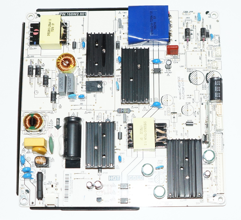 PW.168W2.801 блок питания Sharp LC-40UG7252E