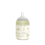 Стеклянная бутылочка для кормления Suavinex Poetry SX PRO 120 мл, медленный поток, 0+ мес, зеленая