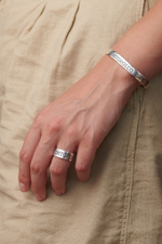 Кольцо из серебра/Частичное чернение