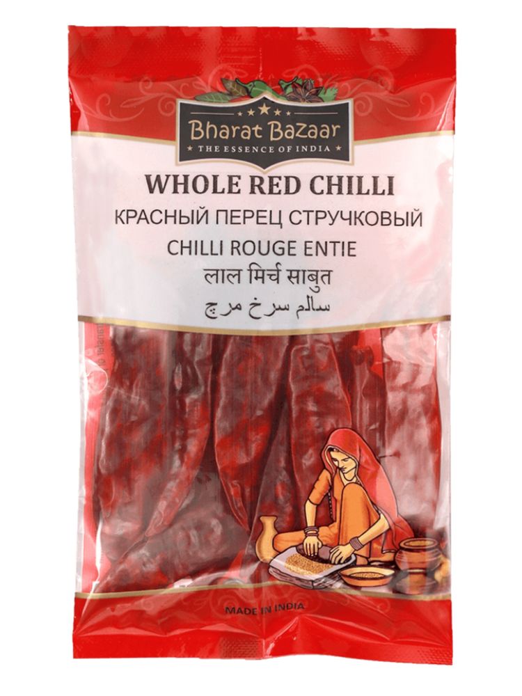 Перец чили Bharat Bazaar Острый стручковый, 100 гр, 3 шт