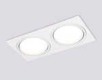 Светильник встраиваемый поворотный точечный GX53 TN51919/2 WH белый GX53 max 12W 220*115*23