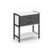 Shelf System Односекционный стеллаж двухярусный с ящиками SN.STM-212 Белый/Антрацит/Металл Черный 81