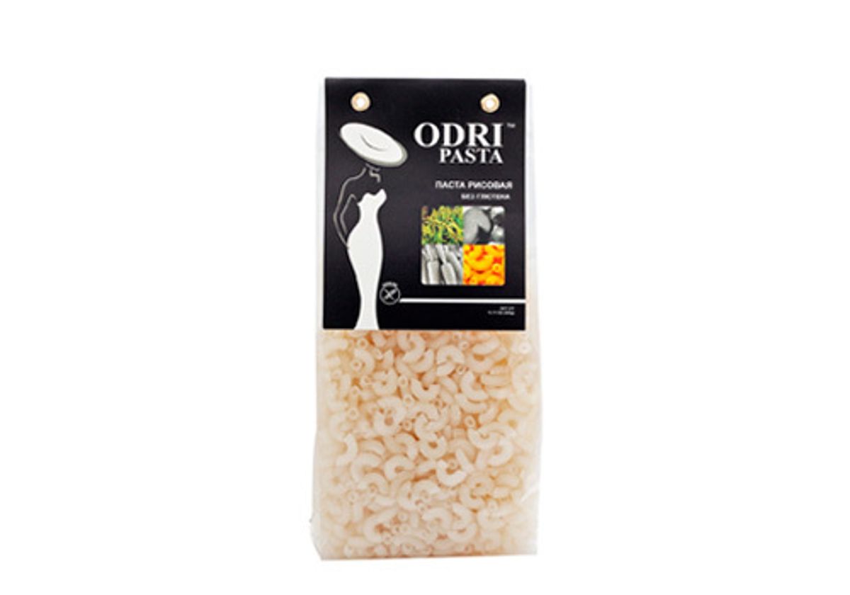 Паста без глютена рисовая рожки Odri, 400г