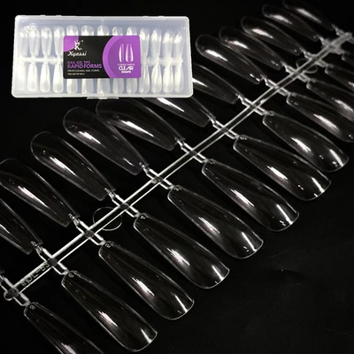 Типсы гелевые для наращивания ногтей Kyassi в боксе 240 шт Балерина глянцевые