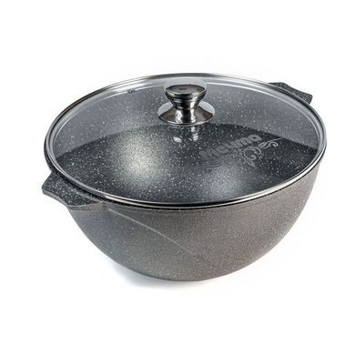 Казан алюминий, антиприг, 7 л, Гранит, с крыш, Мечта, 57701