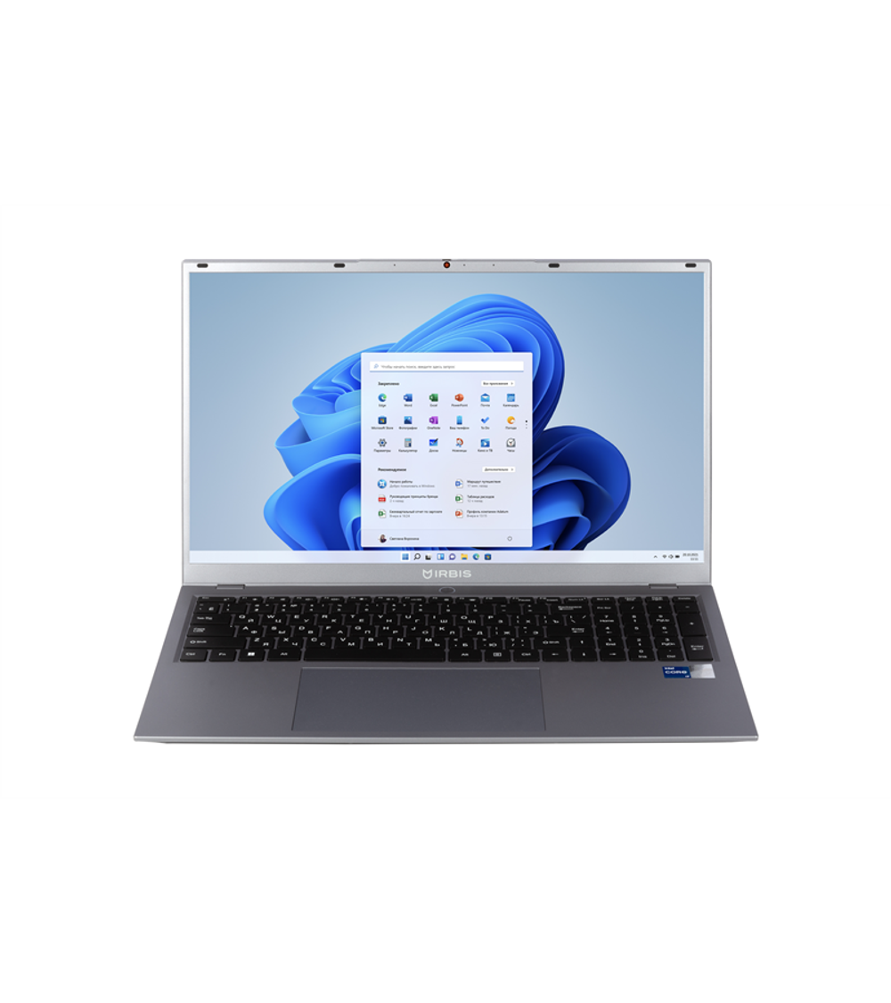 Ноутбук IRBIS 17NBP4506 17.3" FHD (1920x1080) IPS 300cd,Core i5-1335U,16Gb DDR4-3200(1),512Gb SSD,Wi-Fi 6+BT 5,76Wh,Kbd Backlit,FPS,TPM 2.0,2.2kg,Grey,1y warranty,Win11Pro