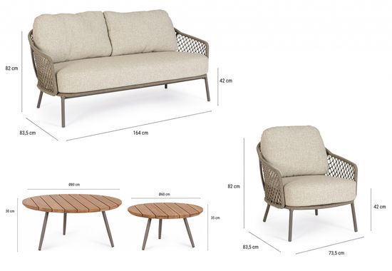 Комплект плетеной мебели Corbeta