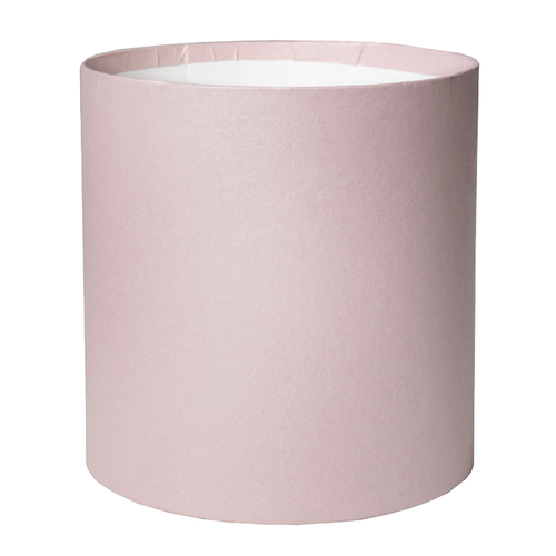 Коробка, цилиндр "Премиум", Пыльно-розовый 18*18 см