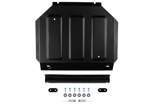 Защита радиатора АвтоБроня для JAC T9 АКПП 4WD 2024-н.в., сталь 1.8 мм, с крепежом, штампованная, 111.09216.1