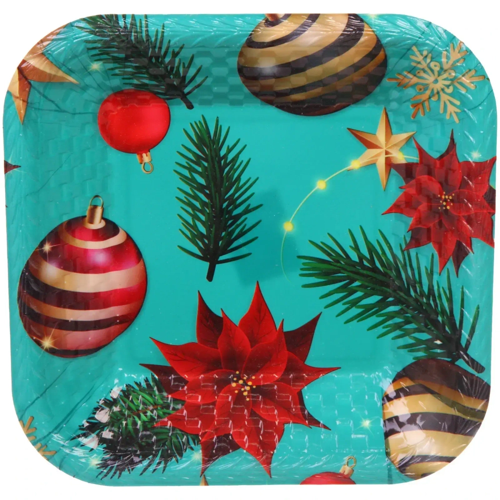 Поднос пластиковый «Вечерний вальс» 21,5*21,5*3,3см