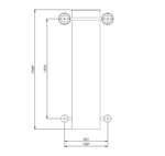 Спортивный комплекс №19, скамья для пресса, доска, 1700*750*1600 мм., D=89 мм.