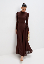 Платье макси с завязками