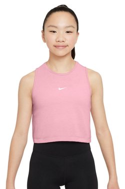 Футболка для мальчика теннисная Nike Kids Dri-Fit Pro Training Tank - med soft pink/white