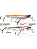 Воблер для рыбалки CRAZY DOG SR 100mm,