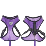 Шлейка с поводком 118см «Sweet puppy» размер ХL, цвет фиолетовый