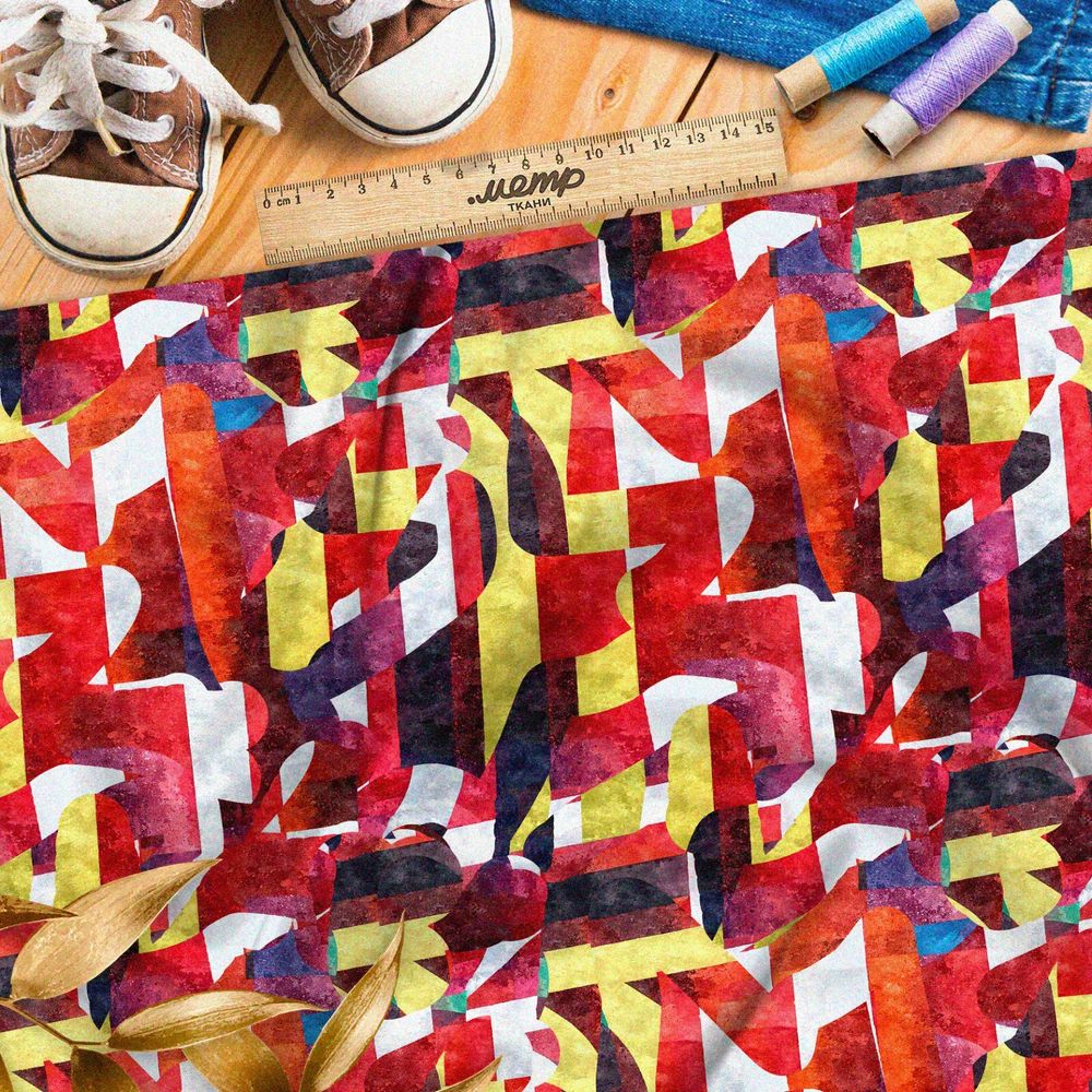 Ткань поплин «весёлый париж» пабло пикассо