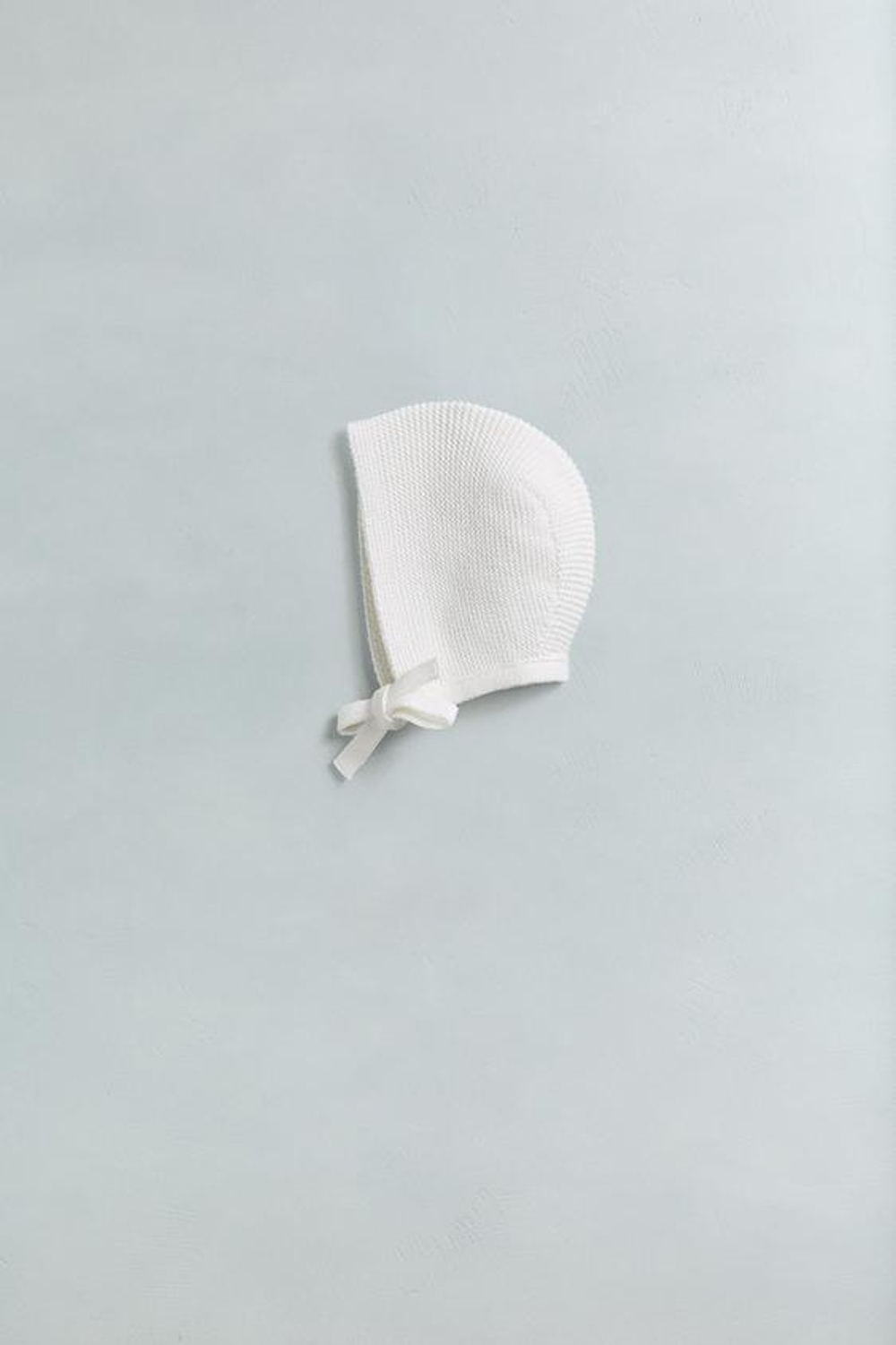 ZARA ТРИКОТАЖНЫЙ ЧЕПЧИК, СВЕТЛЫЙ ЭКРЮ