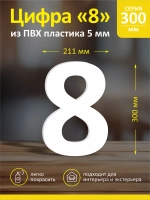 Цифра из пластика на стену