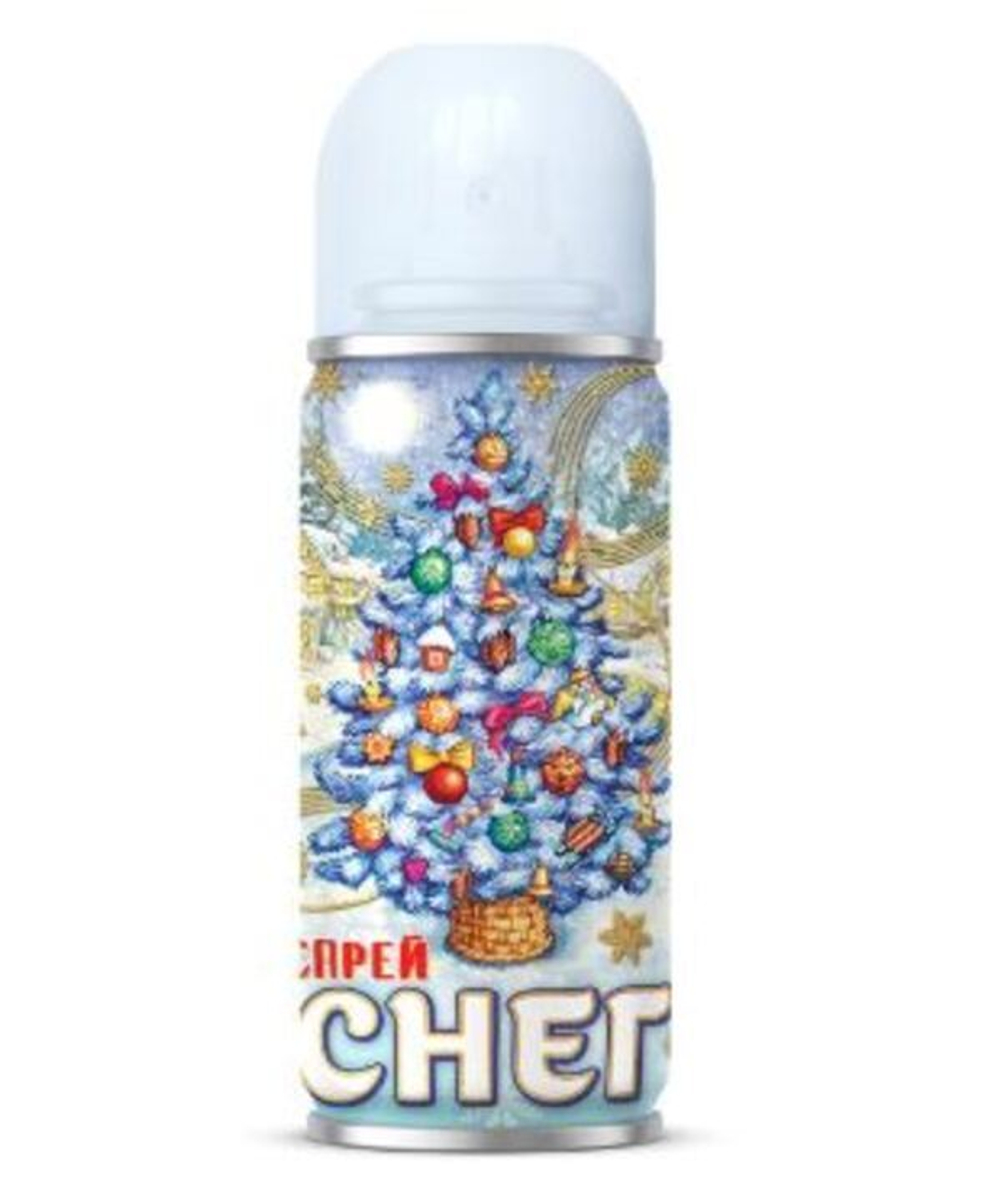 Синтетический снег нетающий БЕЛЫЙ в спрее для праздничного декорирования