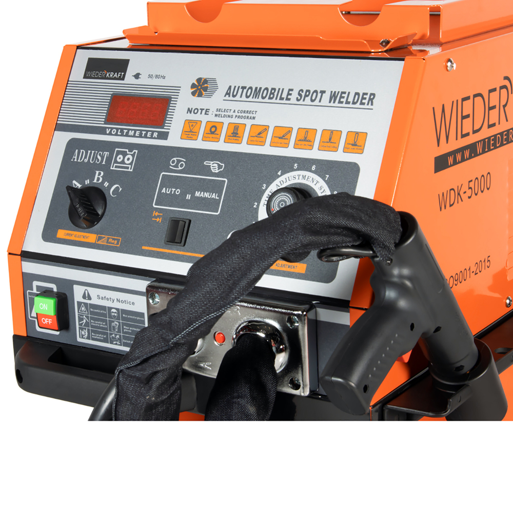 WDK-5000 Многофункциональный споттер на тележке, 220В, 10кВА, 47А, сварочный ток 3800A