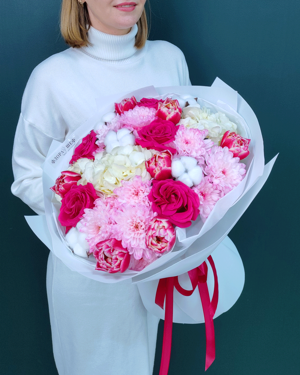 Яркий сборный букет(00476)