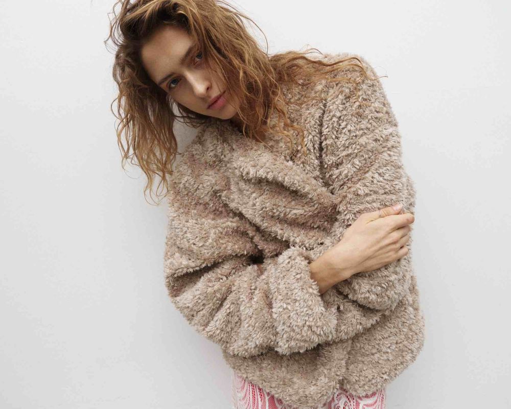 Куртка One Two Faux Fur Beige