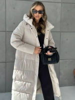 Куртка зимняя длинная с капюшоном