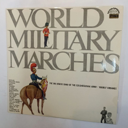 Винтажная виниловая пластинка The Big Brass Band Of The Czechoslovak Army, Conductor: Rudolf Urbanec World Military Marches Мировые Военные Марши (Czechoslovakia 1972)