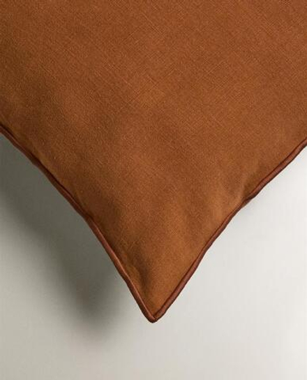 ZARA HOME ОДНОТОННАЯ НАВОЛОЧКА ДЛЯ ДЕКОРАТИВНОЙ ПОДУШКИ, КОРИЧНЕВЫЙ