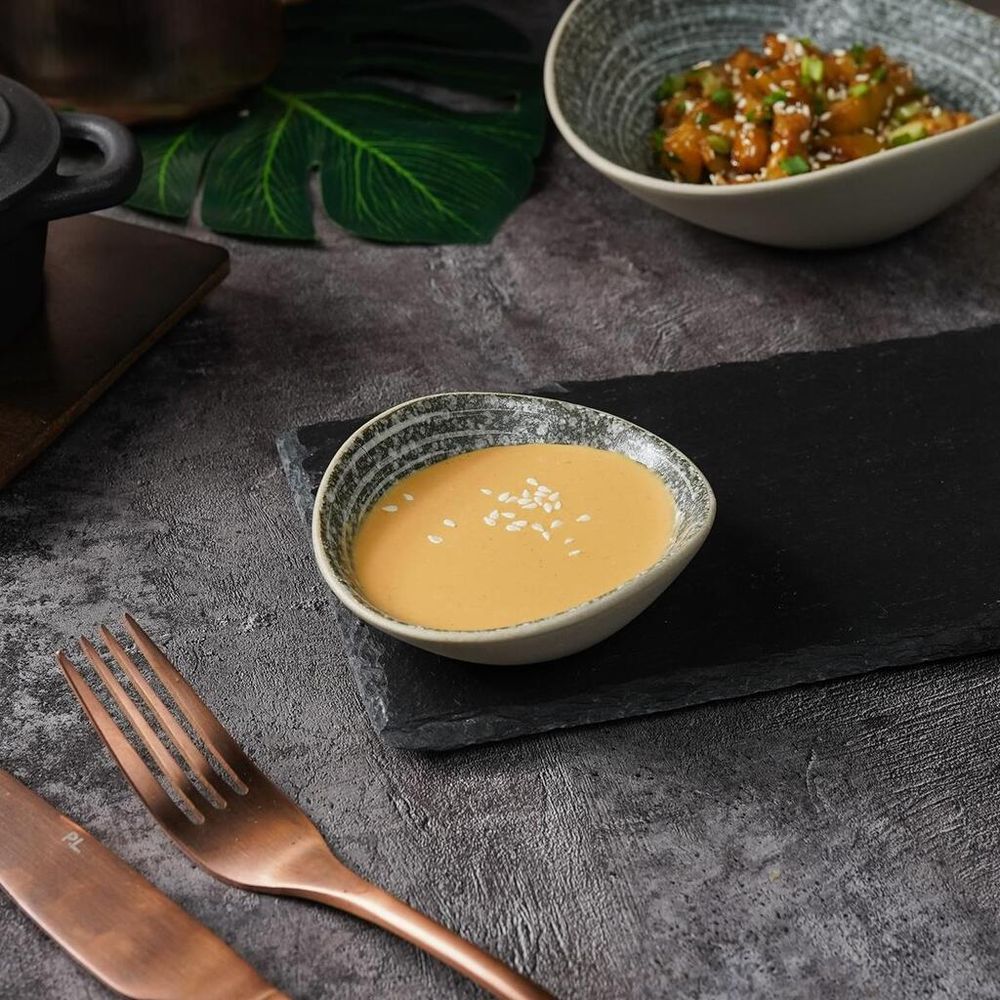 Соусник 35 мл 9,3*8,2 см h3 см глазурь Wave Up Glossy Stone Untouched Taiga P.L. [1]