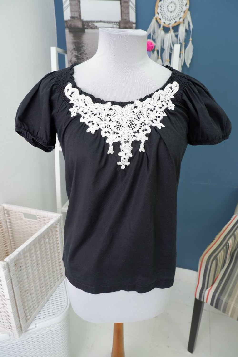 Блузка Edc By Esprit с вышивкой 42 размер