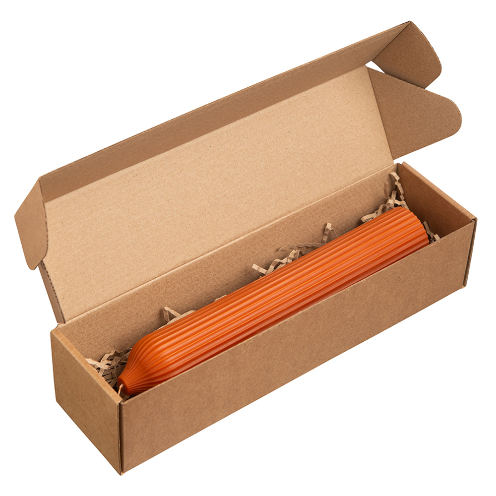 Свеча декоративная оранжевого цвета из коллекции edge, 25,5см