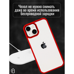 Чехол прозрачный с цветной рамкой iPhone 14 Plus, 013141 зеленый