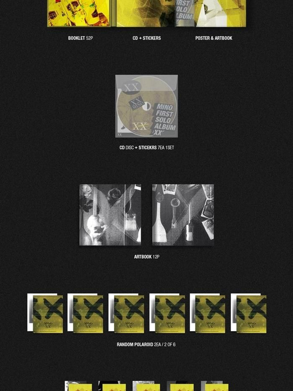 Альбом Winner Mino - XX 1st Solo Album RANDOM Version