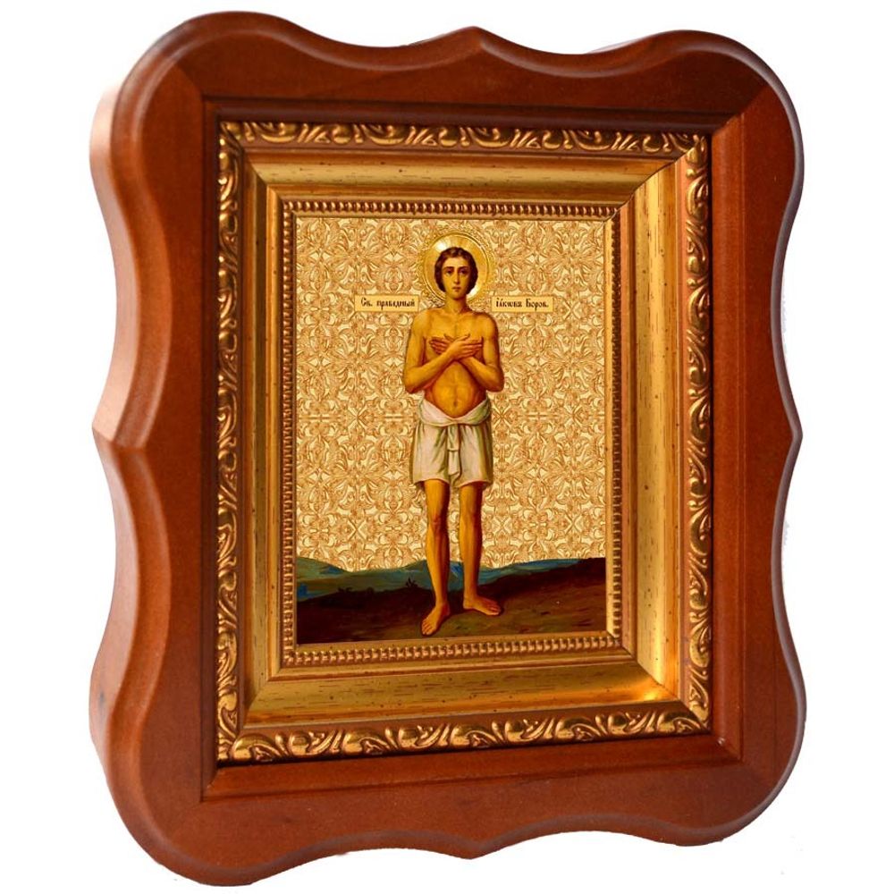 Иаков Боровичский Новгородский праведный. Икона на холсте.