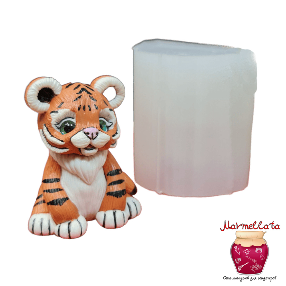Силиконовая форма 3D &quot;Тигренок&quot;, №725