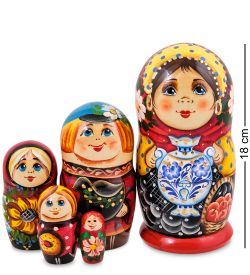 Народные промыслы МР-24/ 35-E Матрешка 5м «Анастасия с самоваром»