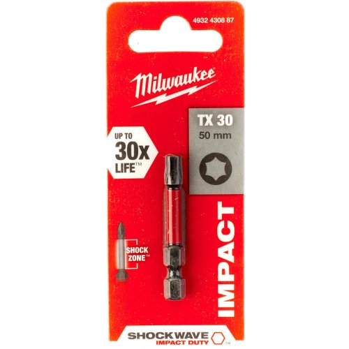 Бита Milwaukee SHOCKWAVE TX30 50мм